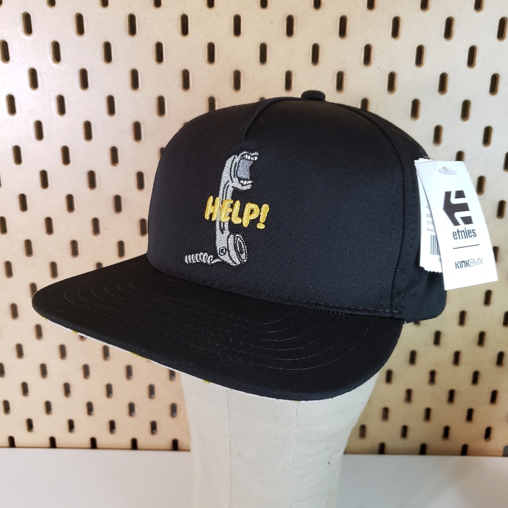 Etnies Kink BMX Help Snapback Cap Hat collab biking motocross gorpcore skater